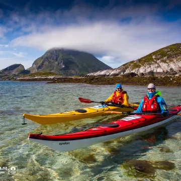 Kajakk på Lovund